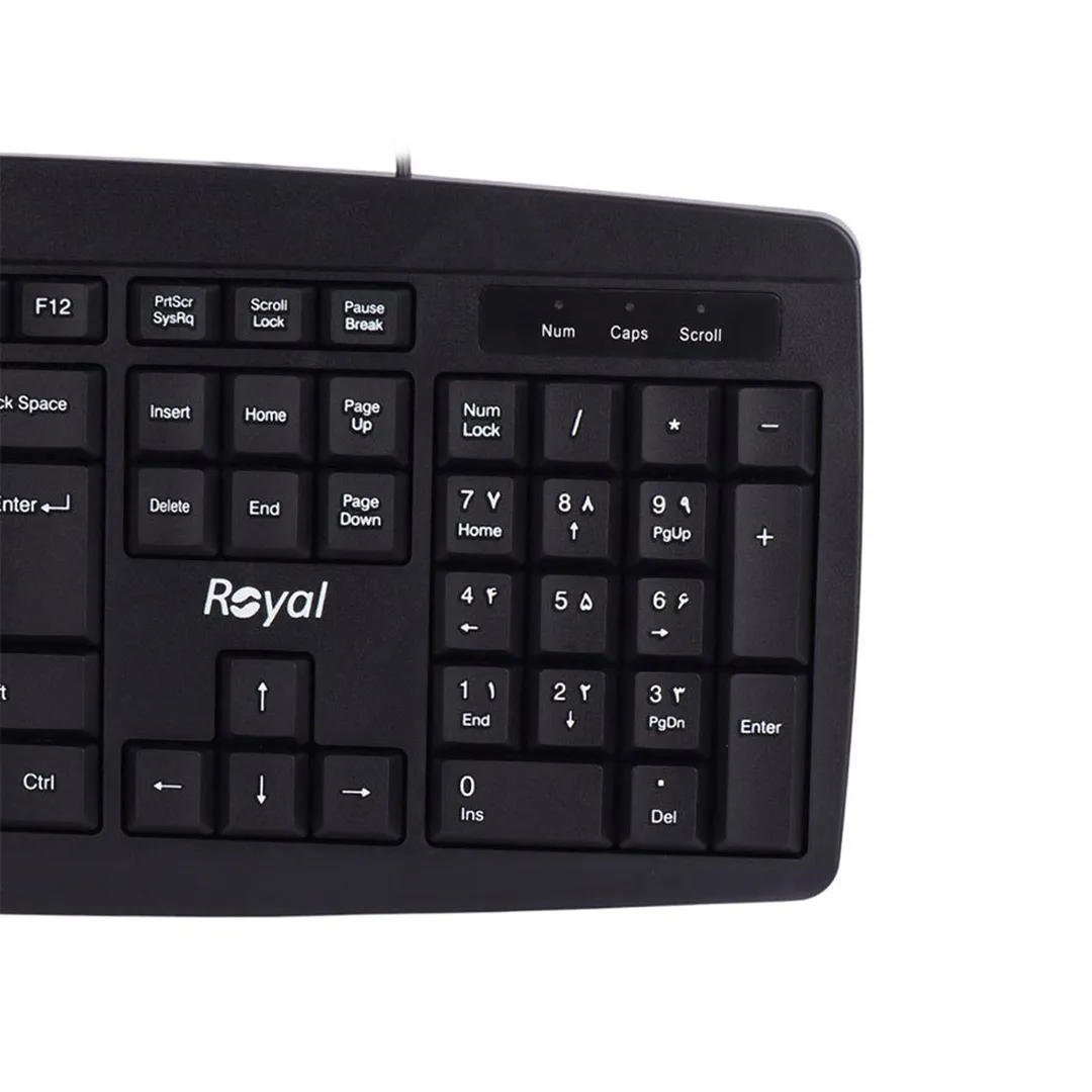 کیبورد سیمی رویال مدل RK-315