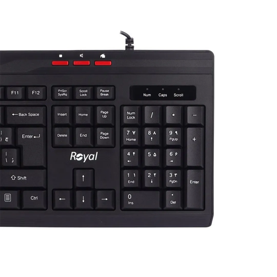 کیبورد سیمی رویال مدل RK-325