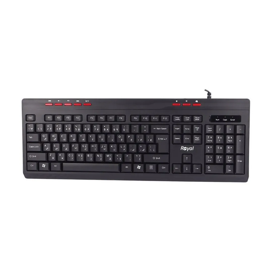 کیبورد سیمی رویال مدل RK-325
