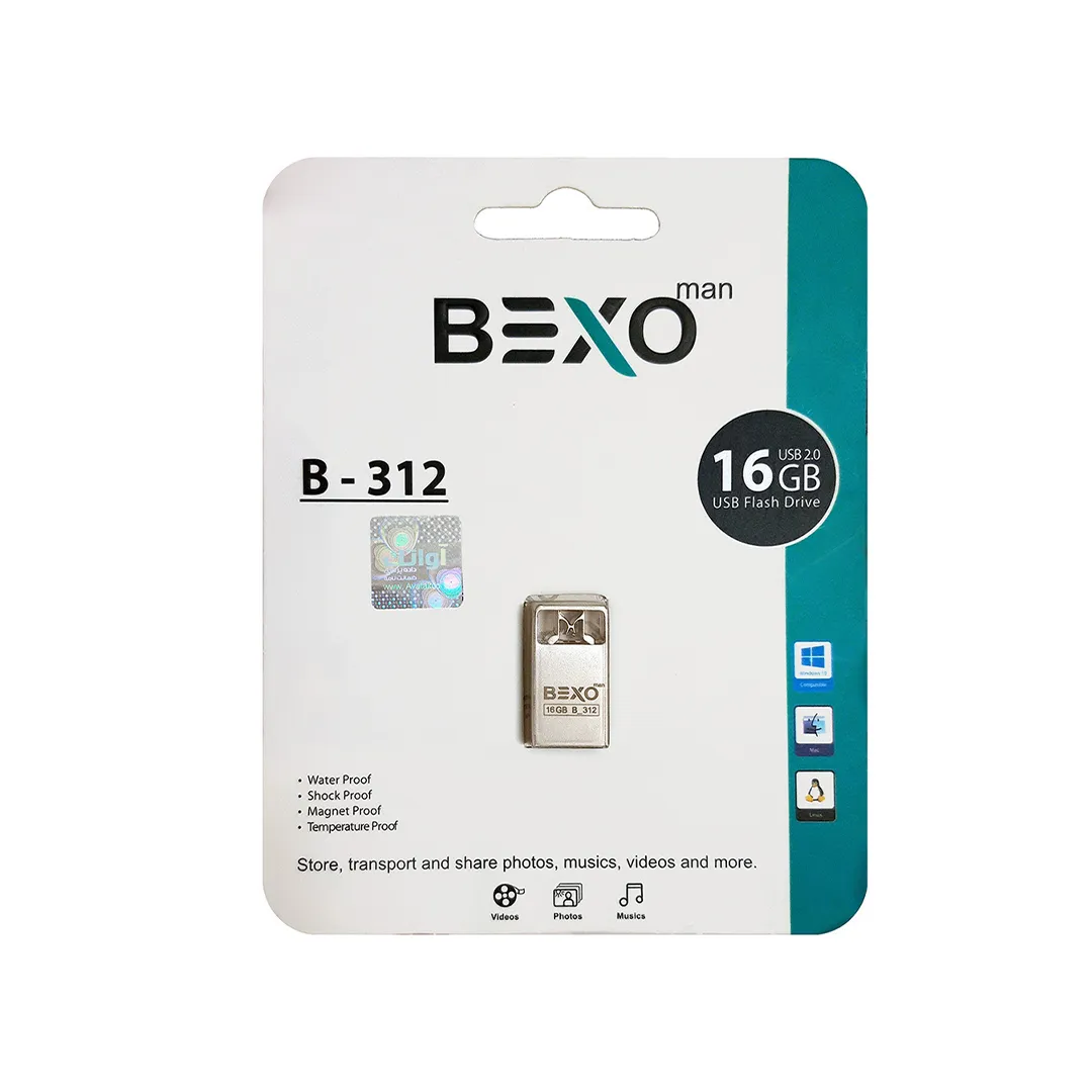 فلش مموری بکسو مدل B-312 ظرفیت 16 گیگابایت USB2.0
