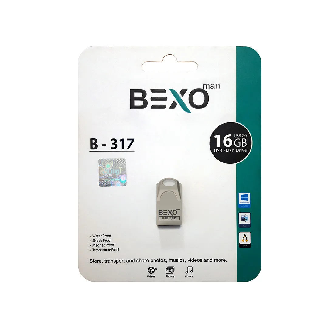 فلش مموری بکسو مدل B-317 ظرفیت 16 گیگابایت USB2.0