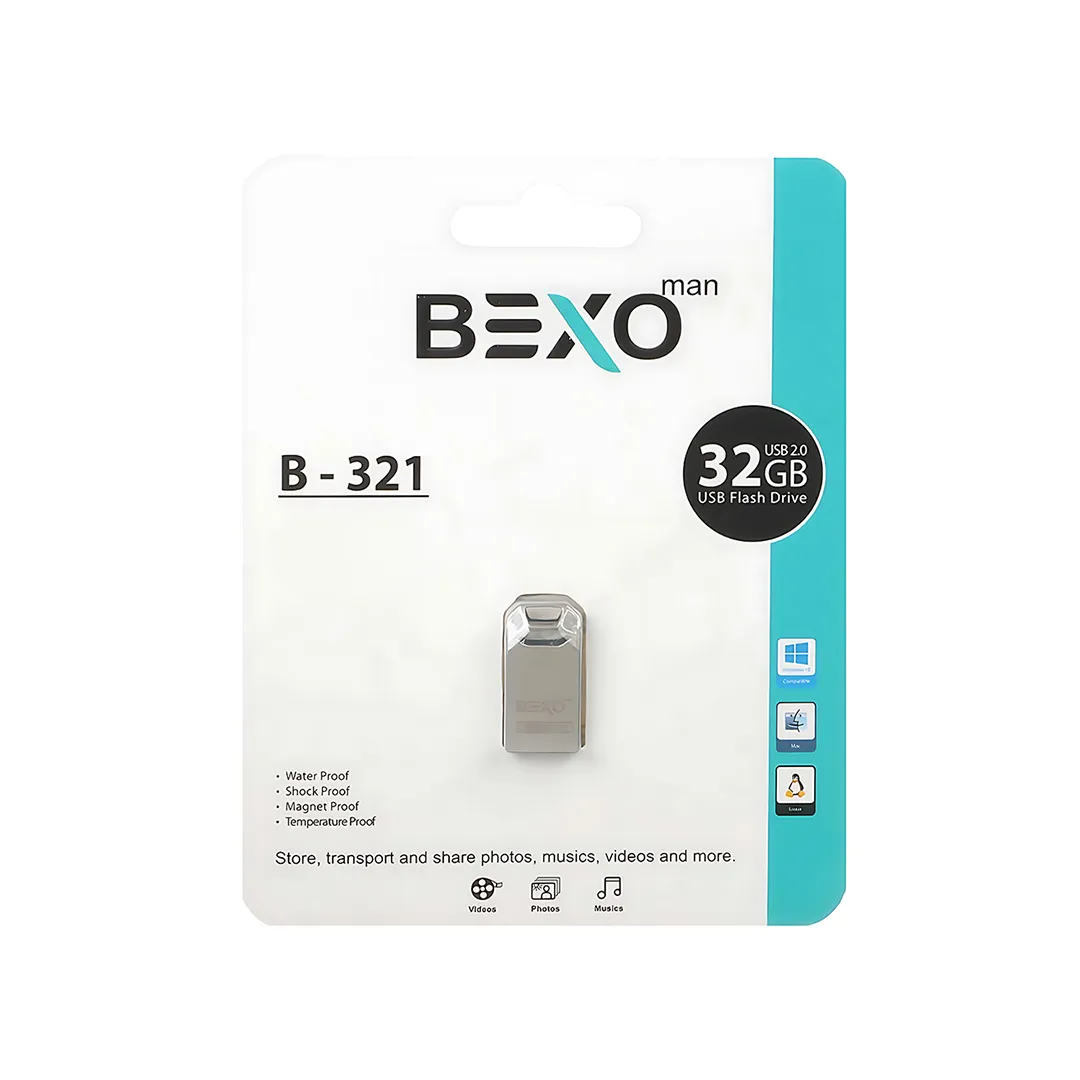 فلش مموری بکسو مدل B-321 ظرفیت 16 گیگابایت USB2.0