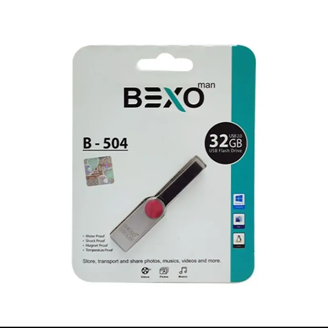 فلش مموری بکسو مدل B-504 ظرفیت 32 گیگابایت USB2.0