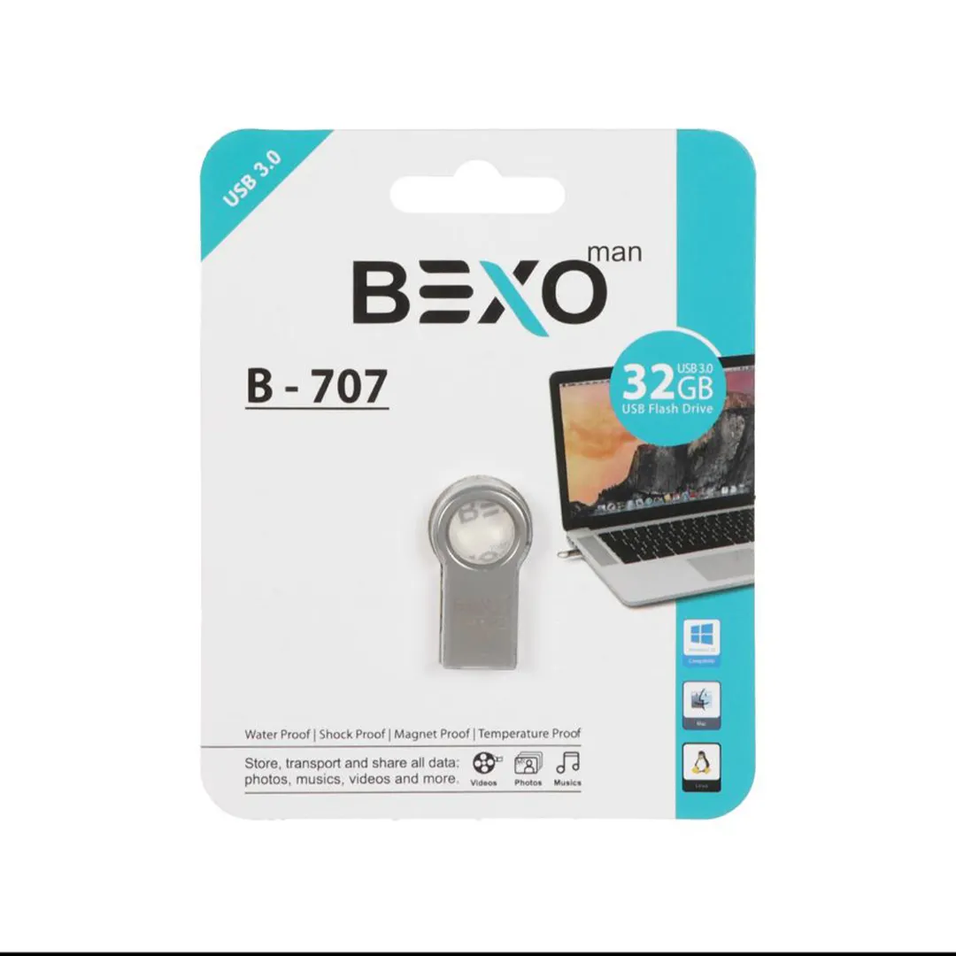 فلش مموری بکسو مدل B-707 ظرفیت 32 گیگابایت USB3.0