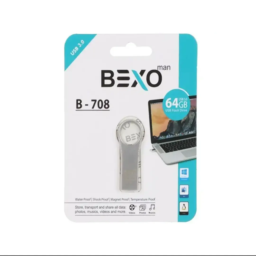 فلش مموری بکسو مدل B-708 ظرفیت 64 گیگابایت USB3.0