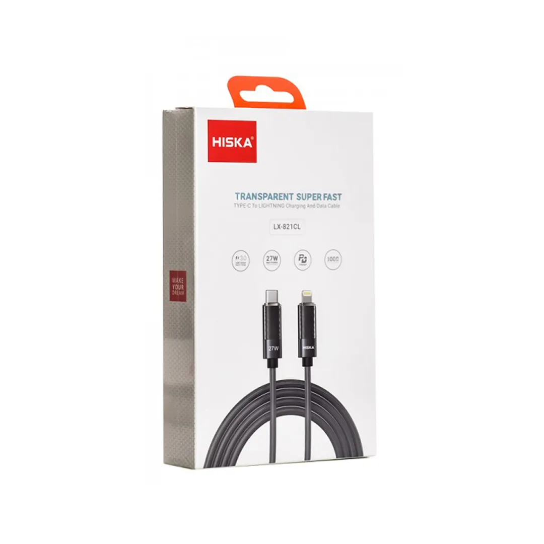 کابل شارژ و دیتا تایپ سی به لایتنینگ هیسکا مدل LX-821CL