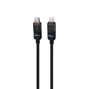 کابل شارژ 27 وات تایپ سی به لایتنینگ هیسکا مدل LX-891CL