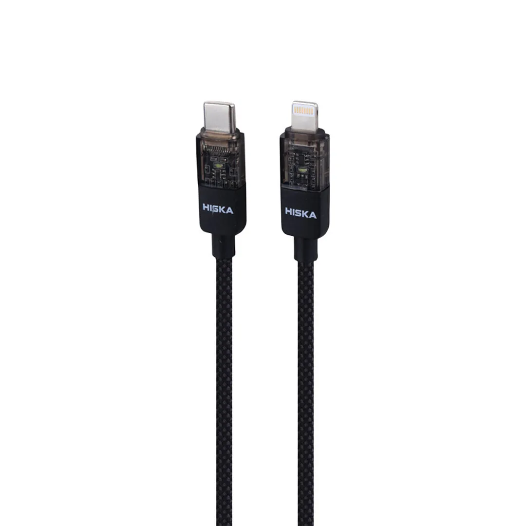 کابل شارژ 27 وات تایپ سی به لایتنینگ هیسکا مدل LX-891CL