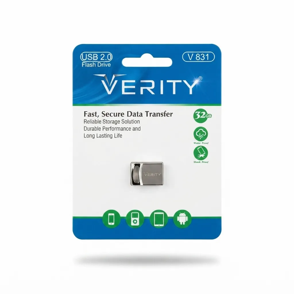 نمای کامل فلش مموری Verity V831 با رابط USB 2.0