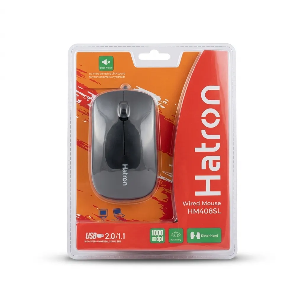 موس سیمی هترون مدل HM408SL