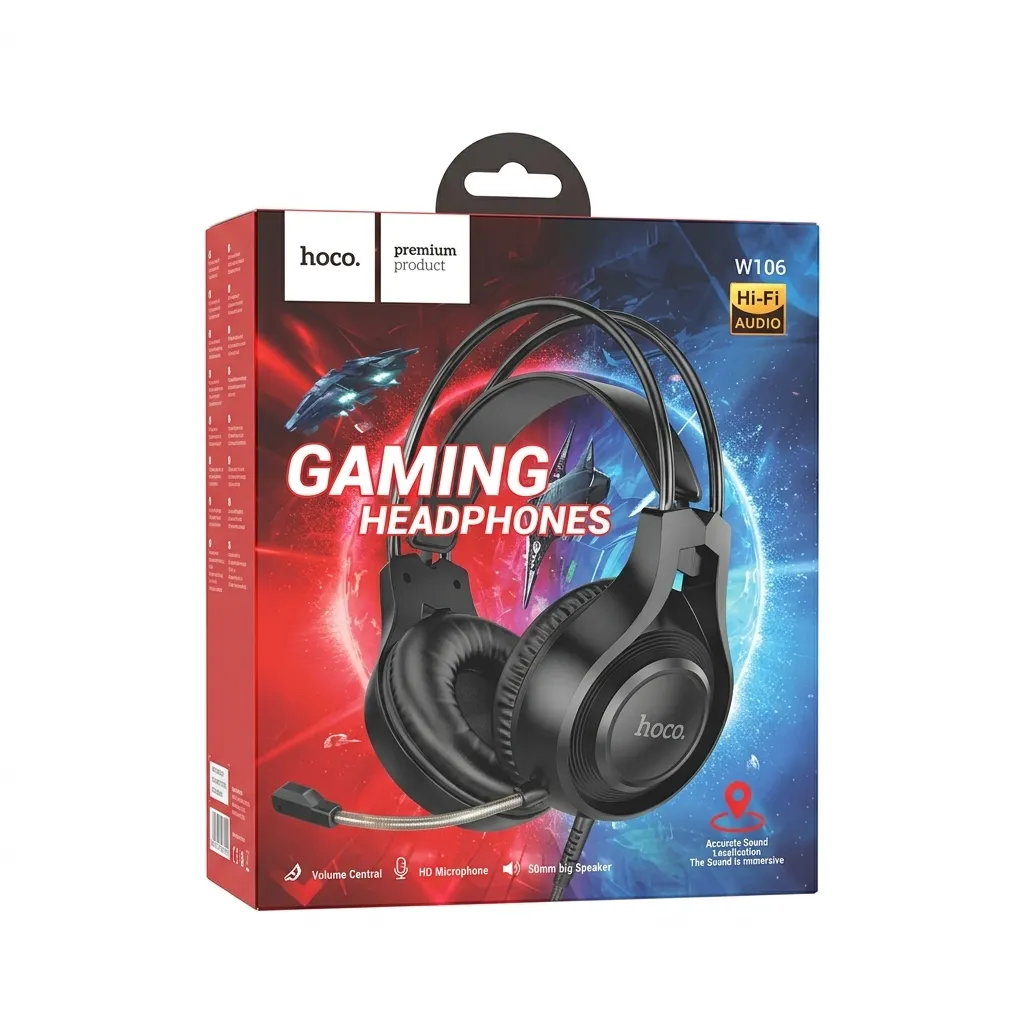 هدفون گیمینگ هوکو مدل W106
