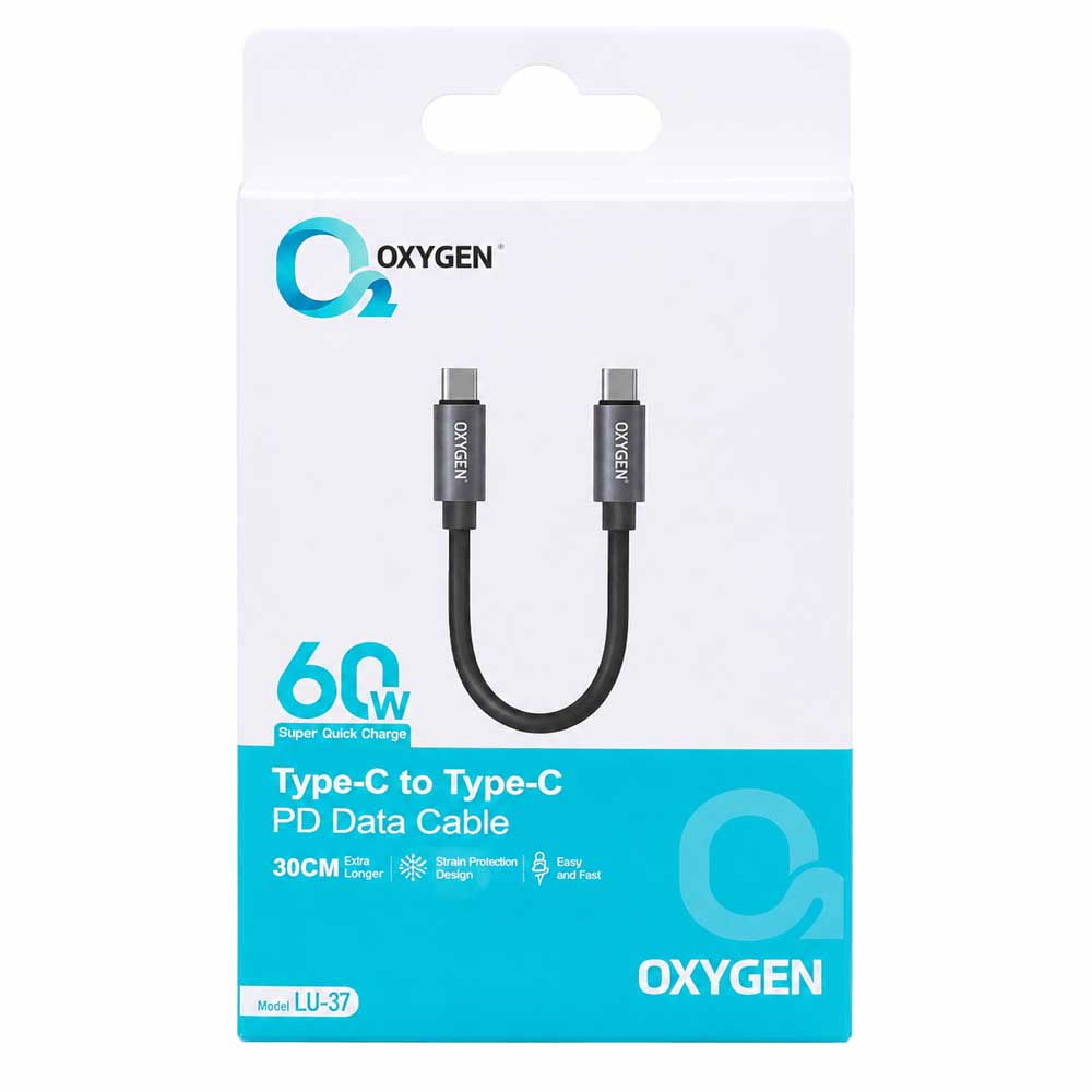 Oxygen-LX-37-Type-C-to-Type-C-60W-30cm-Fast-Charging-Cable-1