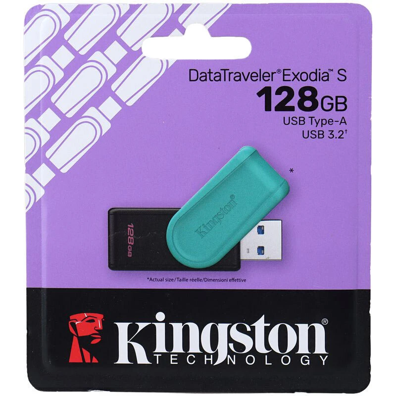 بسته‌بندی فلش مموری کینگ استون 128 گیگابایت USB 3.2 مدل DataTraveler Exodia