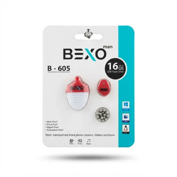 فلش مموری بکسو مدل B-605 ظرفیت 16 گیگابایت USB2.0