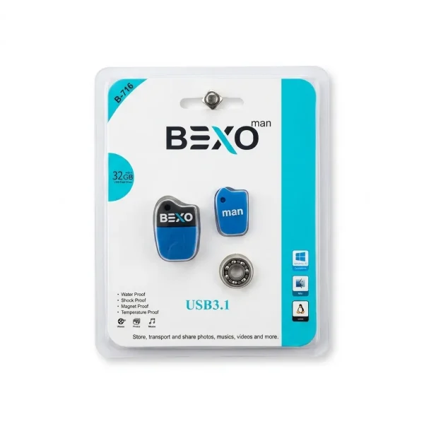 فلش مموری بکسو مدل B-716 ظرفیت 32 گیگابایت USB3.1