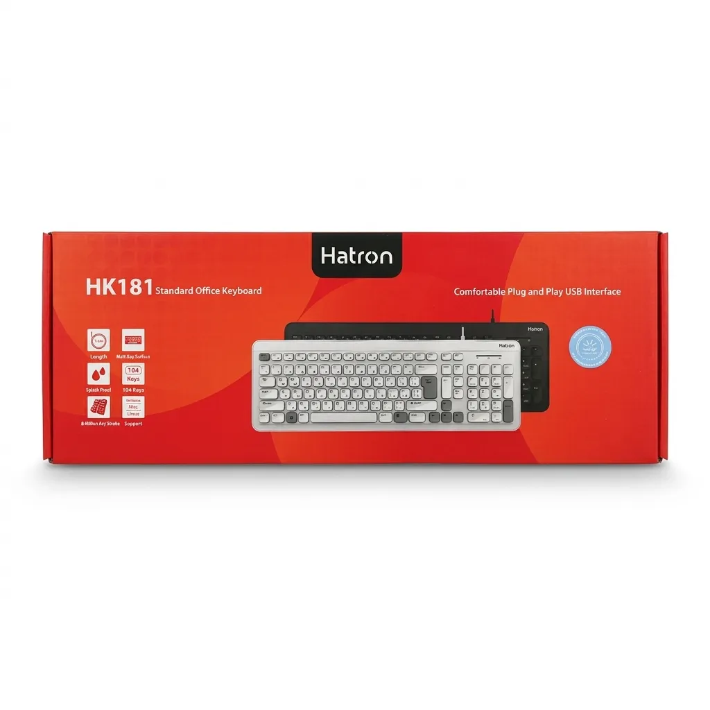 کیبورد سیم دار هترون مدل HK181