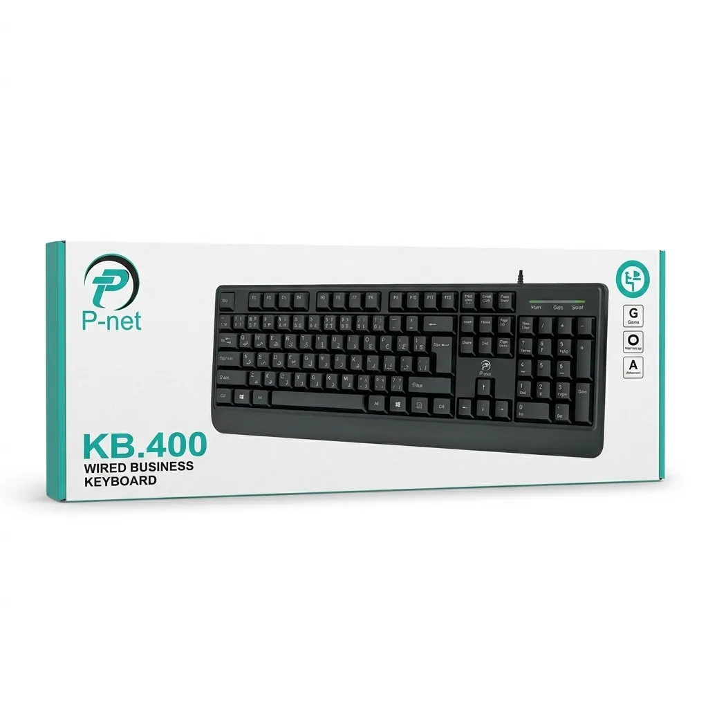 کیبورد سیم دار پی نت مدل KB-400