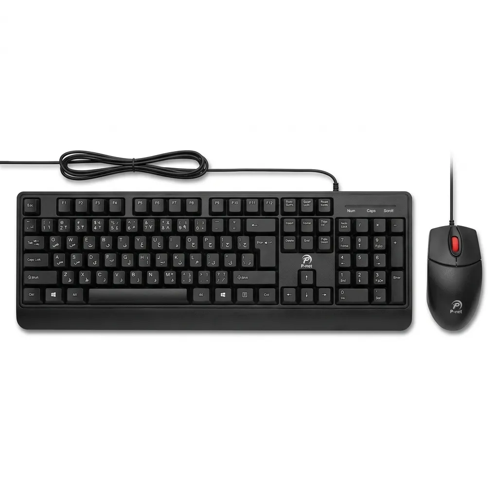 ست موس و کیبورد سیم دار پی نت مدل KM-900