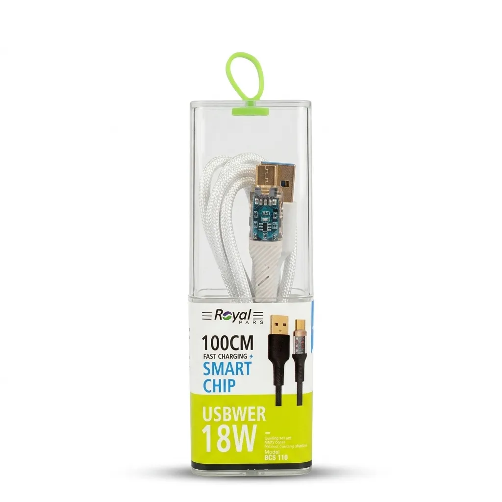 کابل دیتا و شارژ USB-A به MicroUSB رویال مدل RCS-119