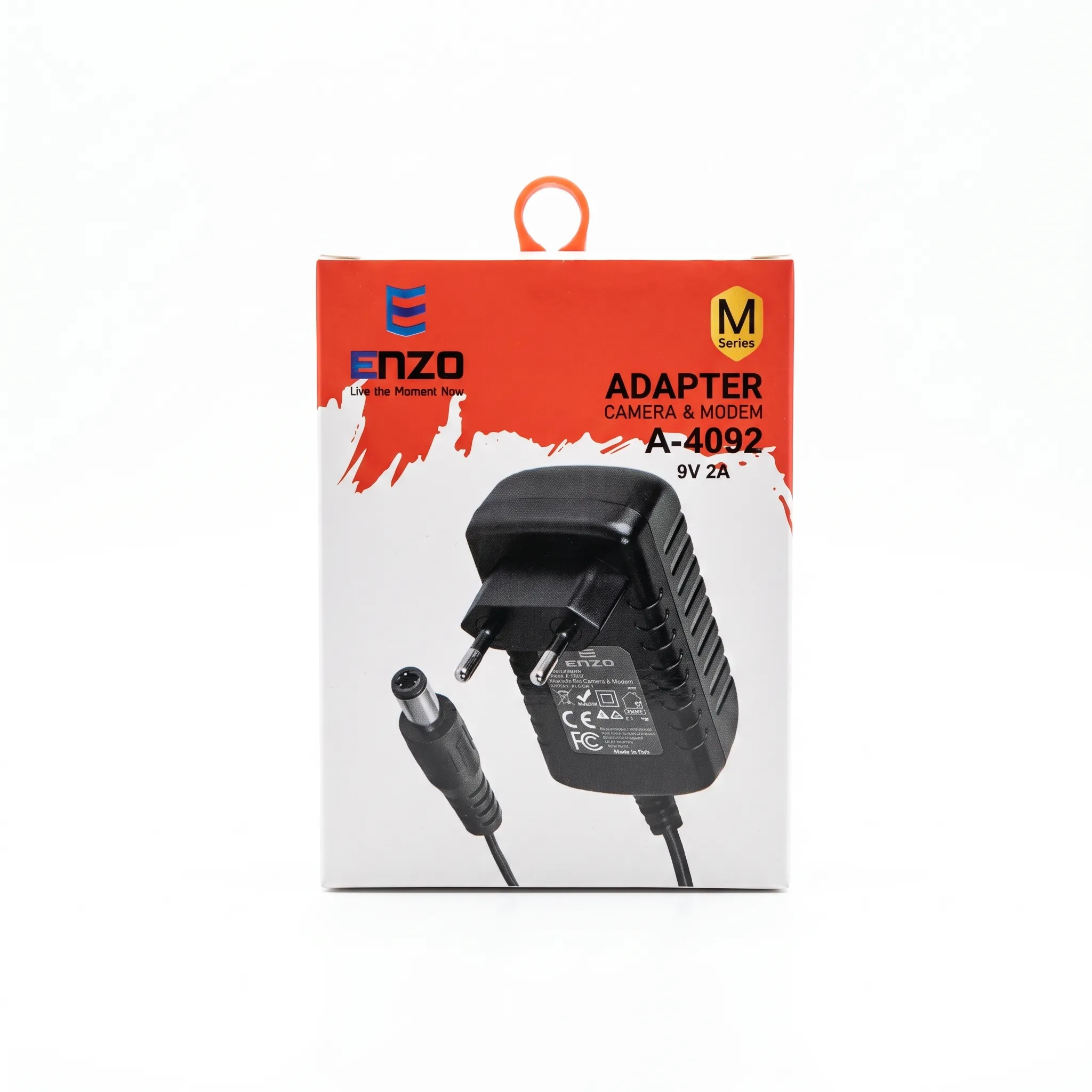 فیش و سوکت آداپتور 9V 2A انزو A-4092