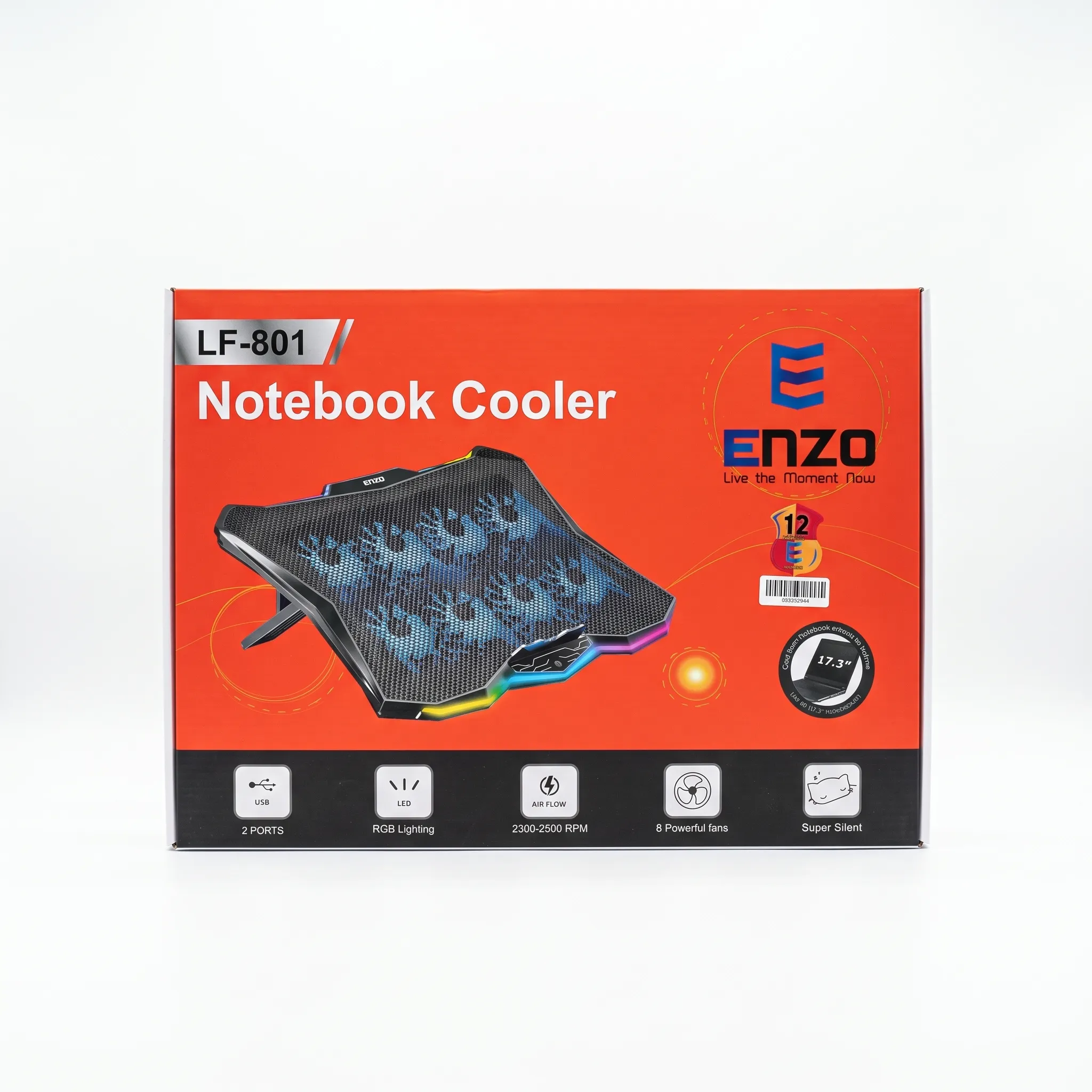 پایه خنک‌‌کننده گیمینگ لپ‌تاپ انزو مدل ENZO LF-801